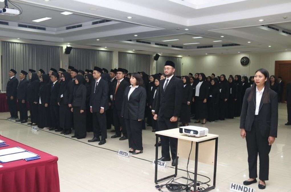 Disumpah Jadi PNS 114 Pegawai Siap Jadi Pemimpin Masa Depan Berintegritas 